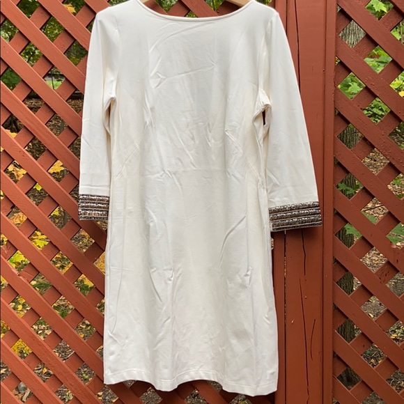 Chritian Siriano for J. Jill beaded sleeve dress - Picture 4 of 7